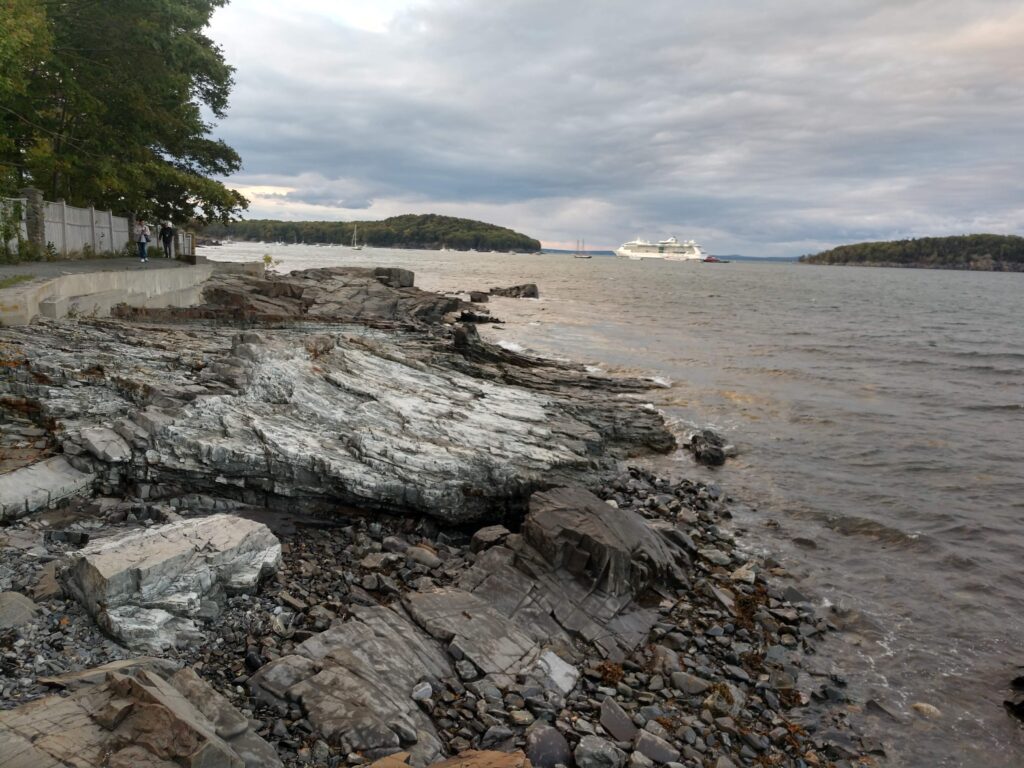 Along the Picturesque Shore Path in Bar Harbor, ME