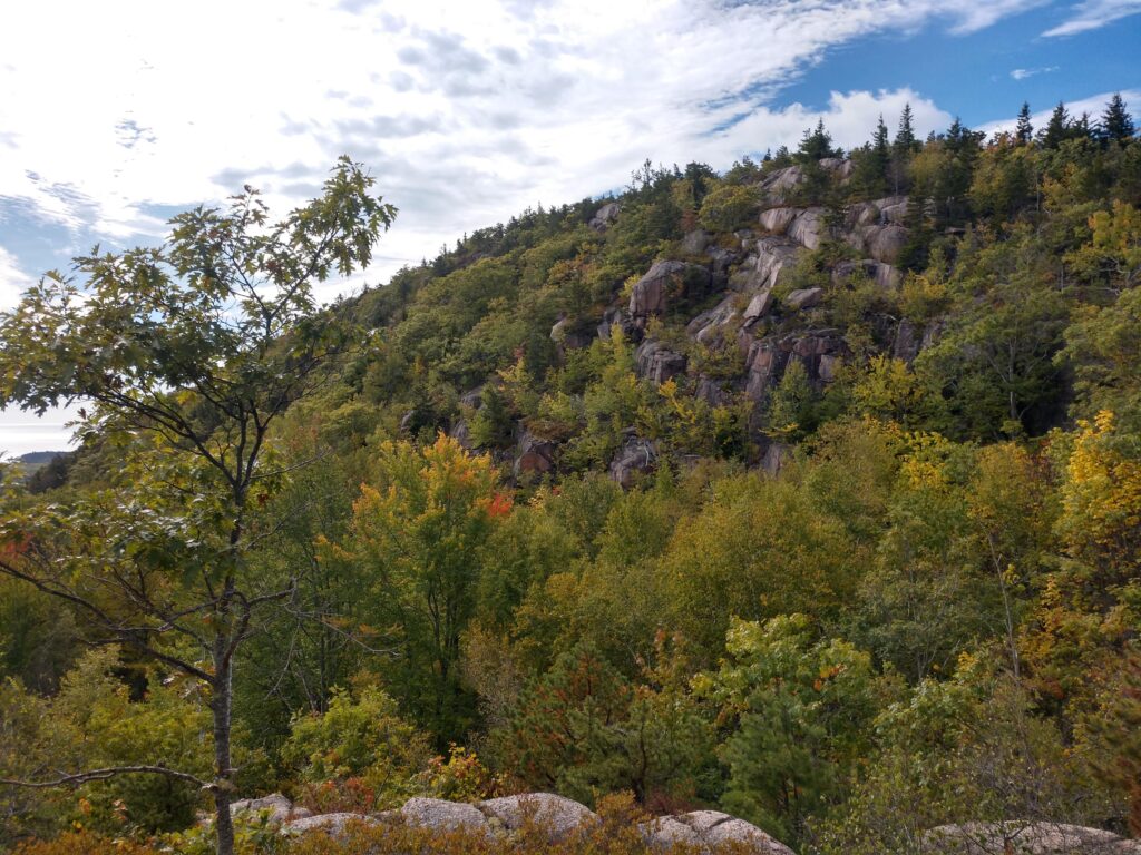 Mt Champlain and the Precipice Trail at Acadia National Park