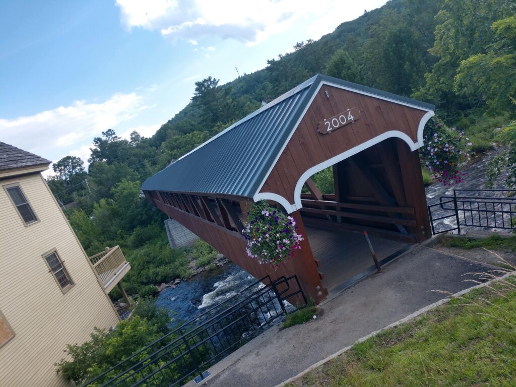 Covered Pedestrian Bridge in Littleton NH