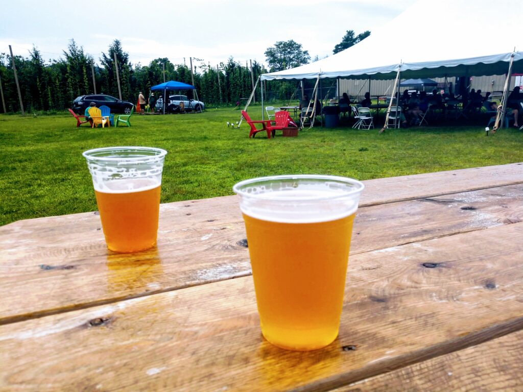 Beers at Tuckerman's Beer Garden
