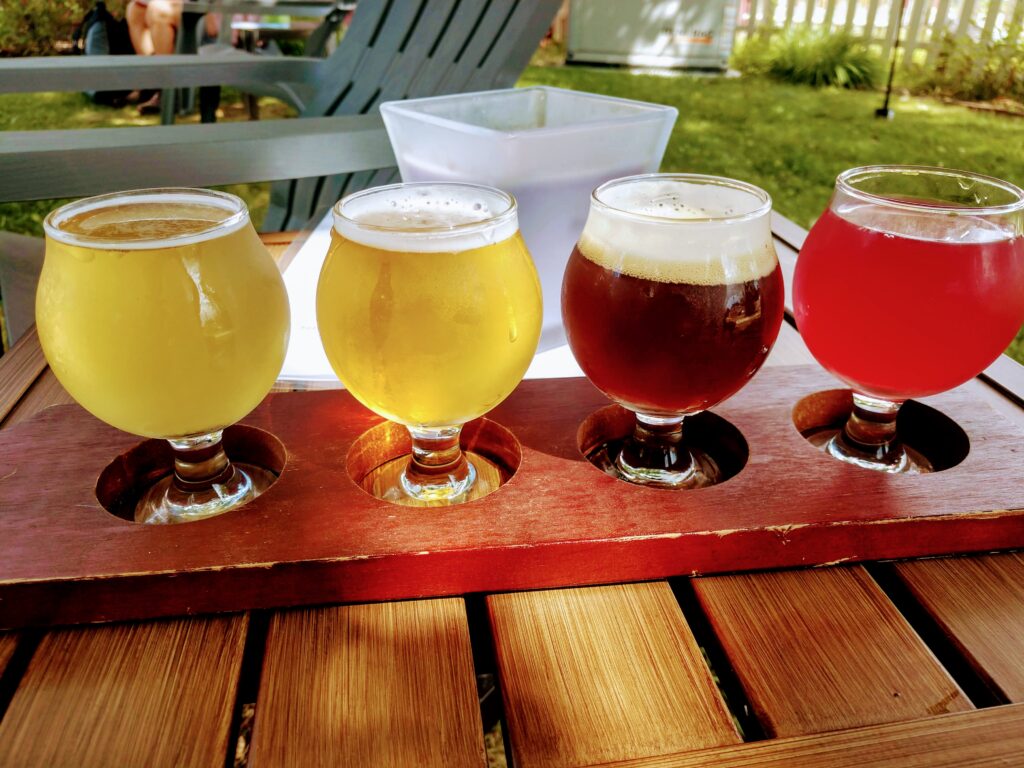 Flight at Iron Furnace Brewing