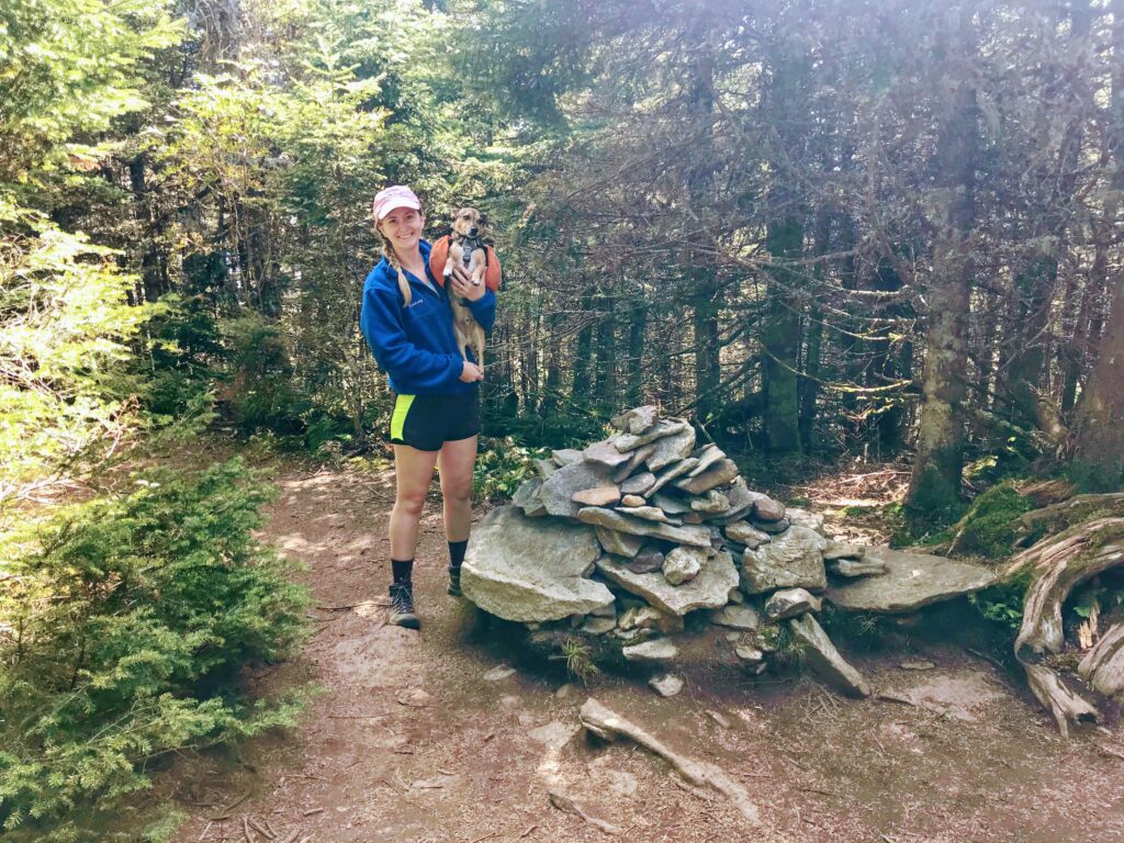 Lindsey and Albert at the Top of Mt Waumbek