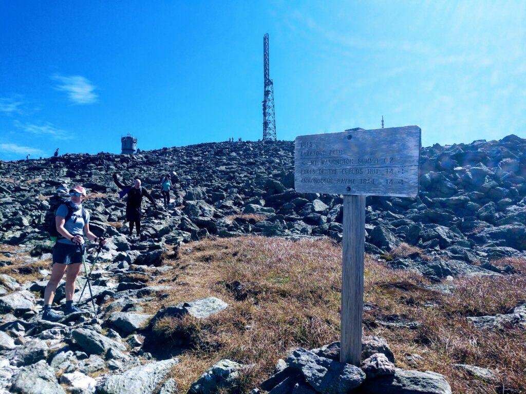 Approaching the Summit of Mt Washington