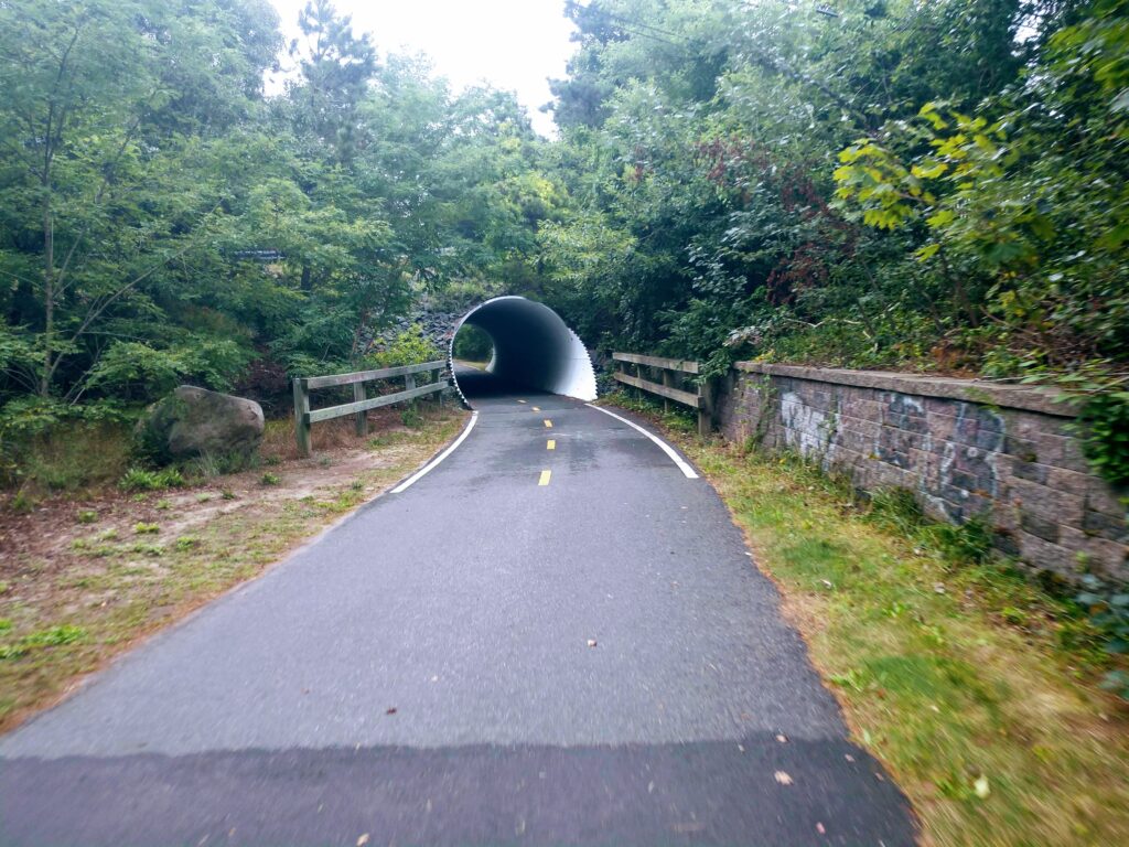 Tunnel Along the Cape Code Rail Trail