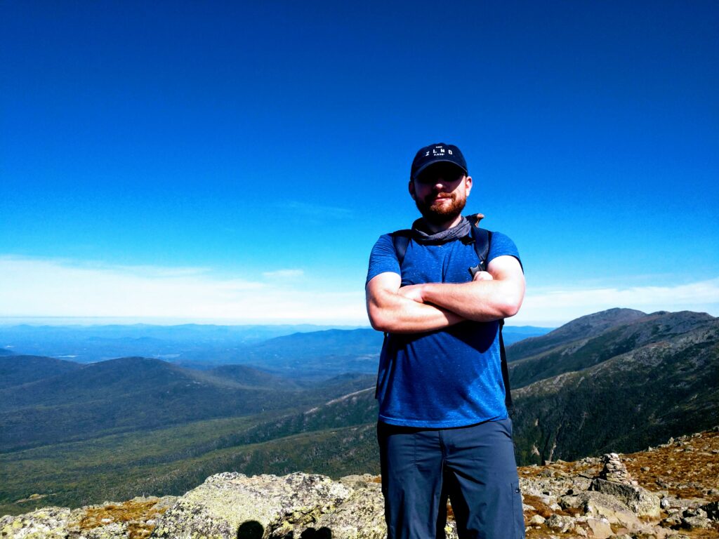 Brad with Mt Washington in the Background