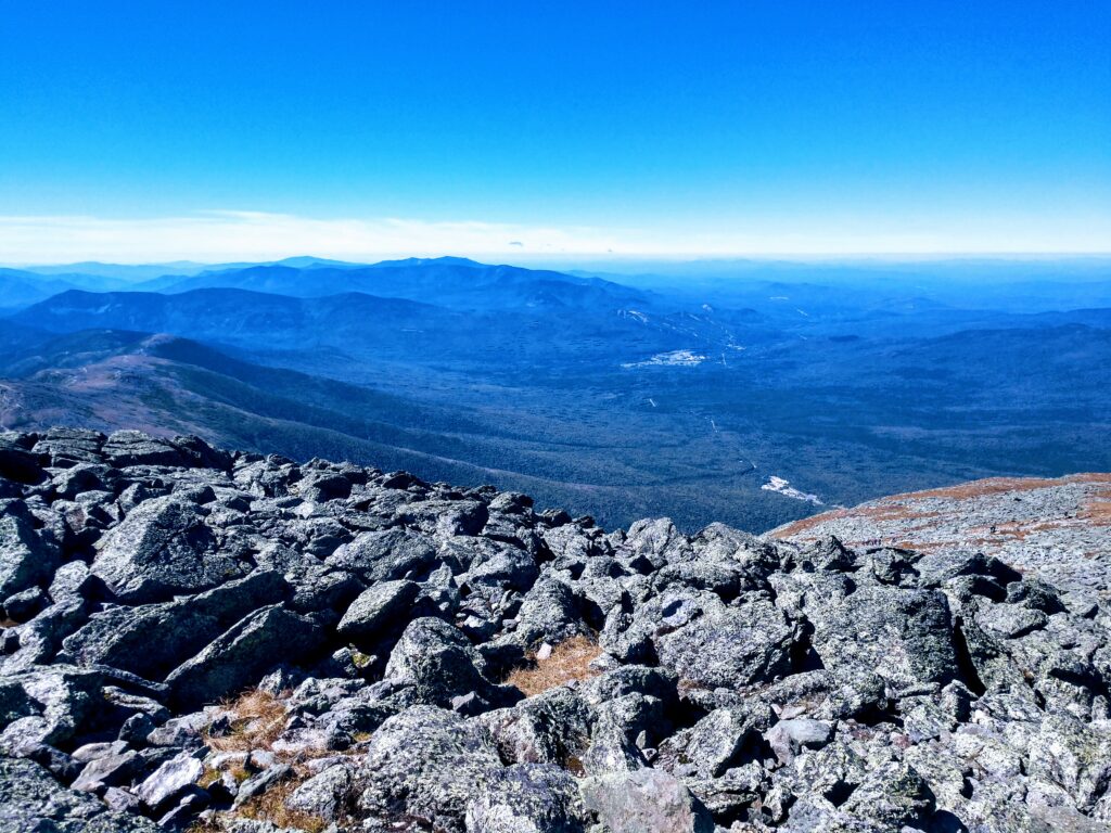 View of the Crawford Notch from Mt Washington