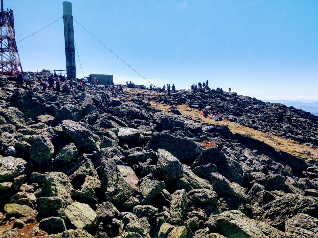 Crowded Mt Washington Peak