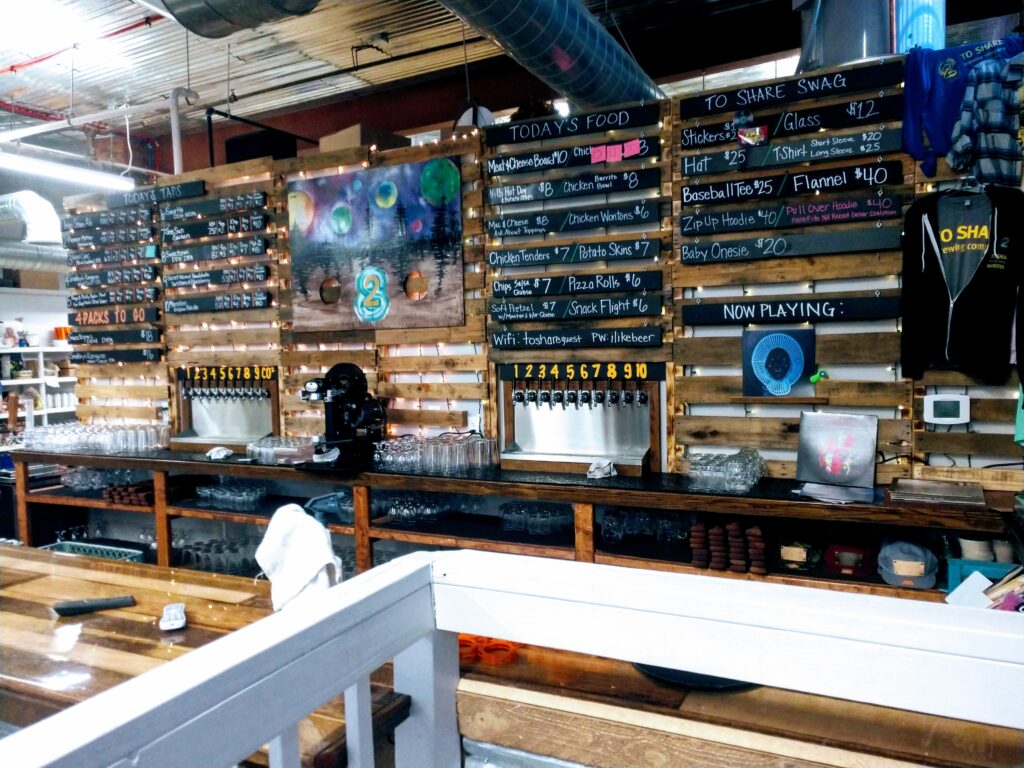 Interior at To Share Brewing