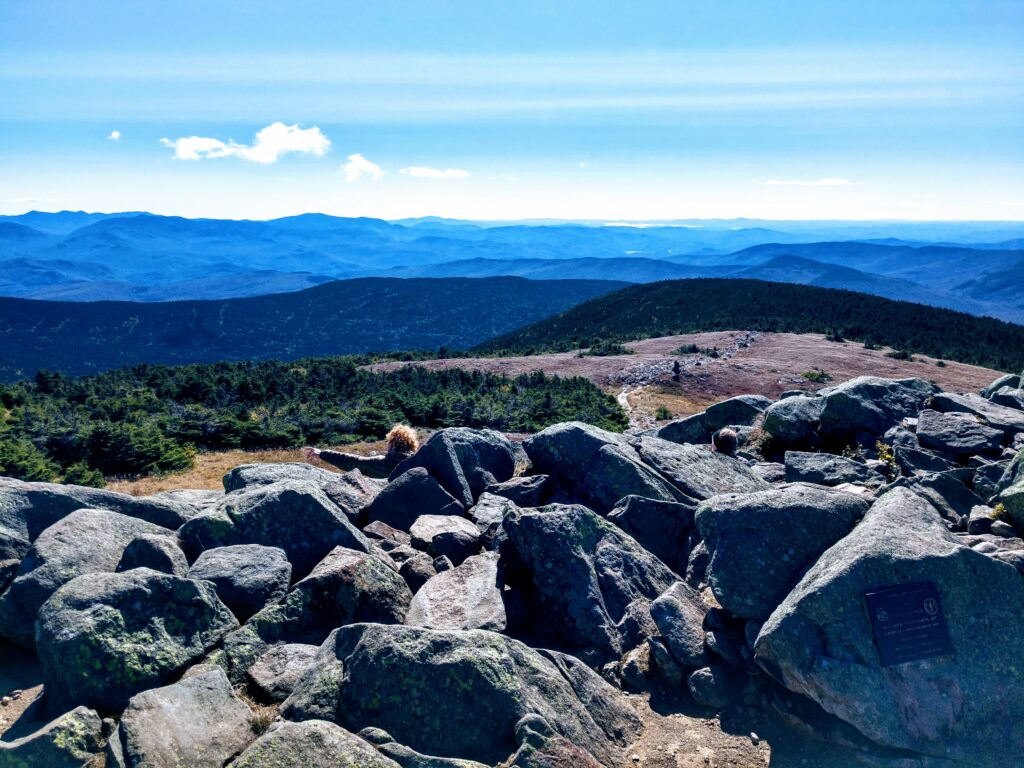 At the summit of Mt Moosilauke