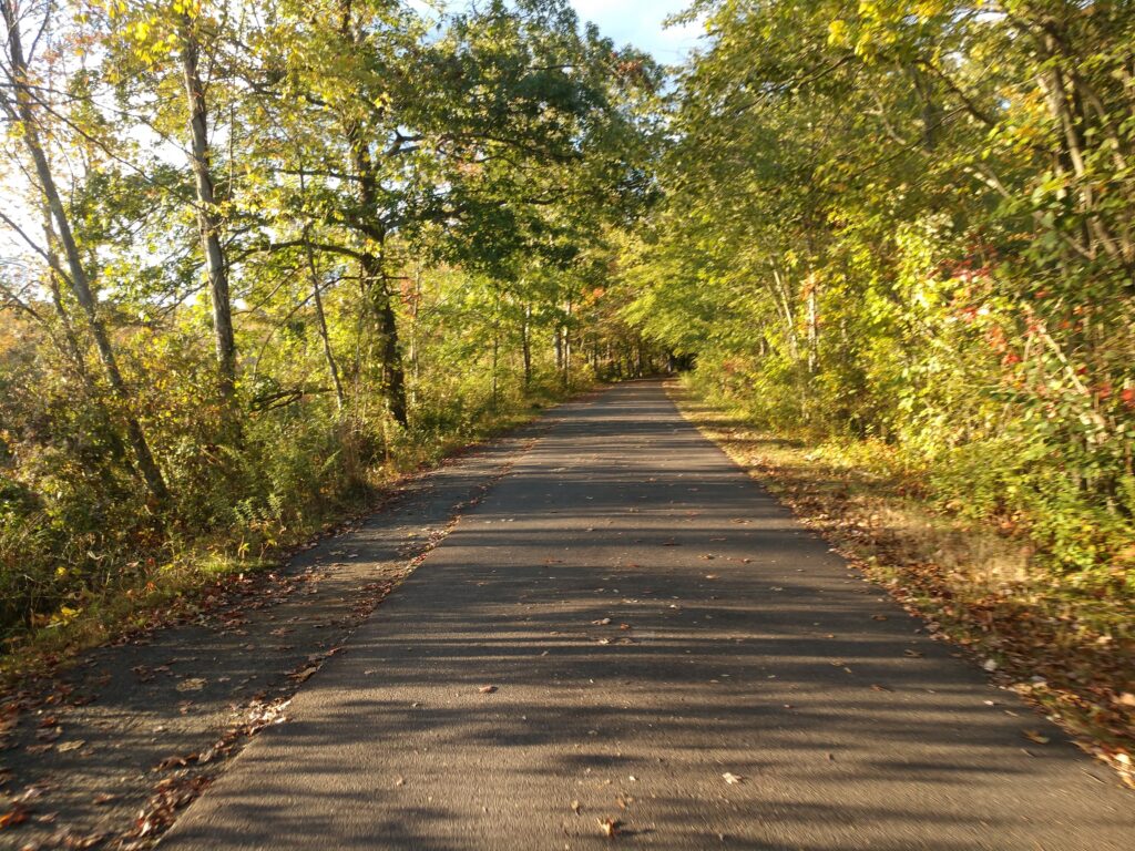 Setting Sun Along the Farmington Canal Trail