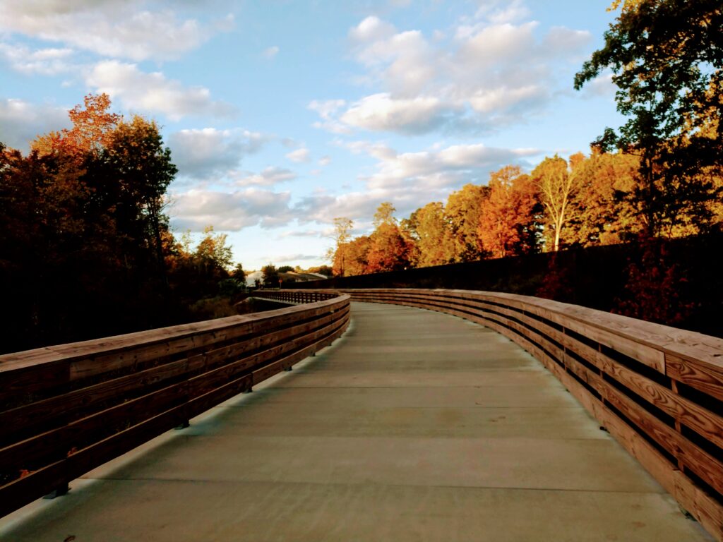 Wooden Trail at Dusk