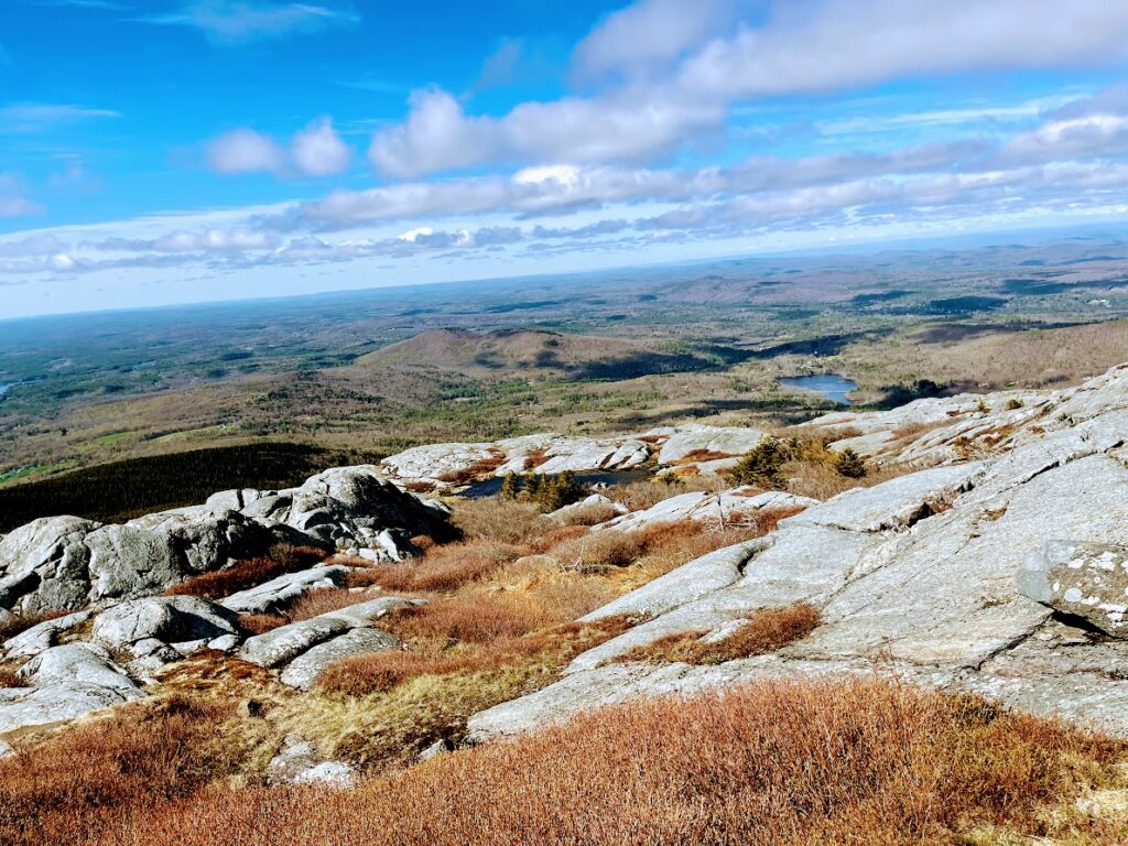 Grassy Outcropping Heading up Mt Monadnock