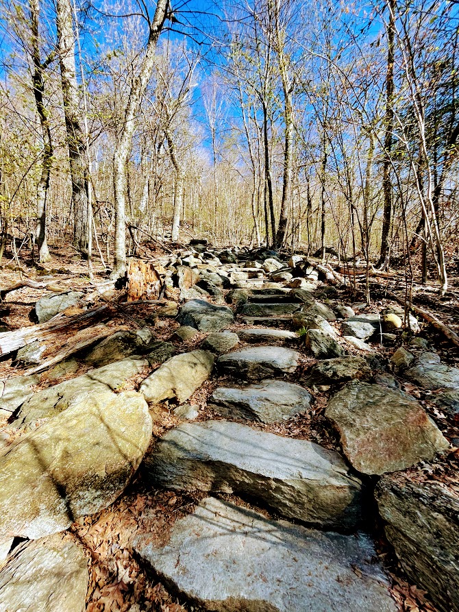 Rock Steps Ascending Mt Monadnock